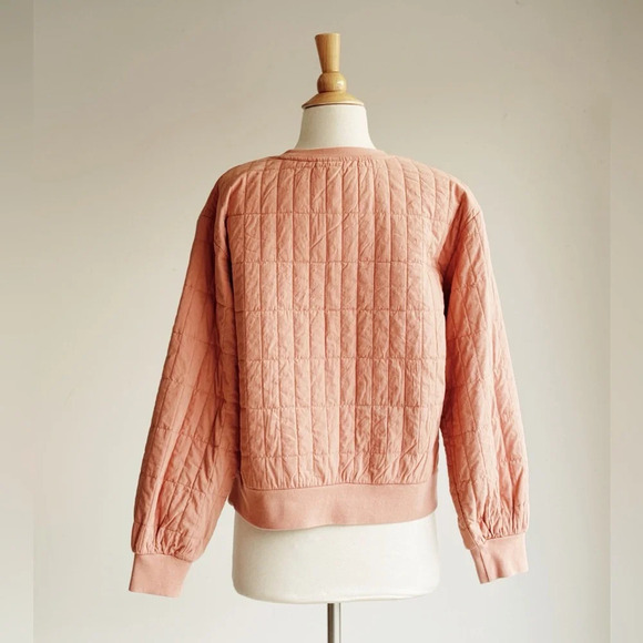 UNIVERSAL THREAD | Pink Quilted Sweatshirt | M - Picture 7 of 9